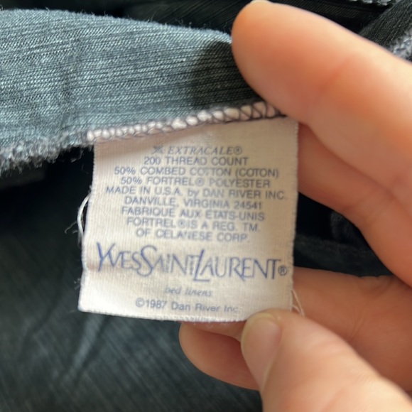 Yves Saint Laurent king size bed sheet. - Picture 7 of 8